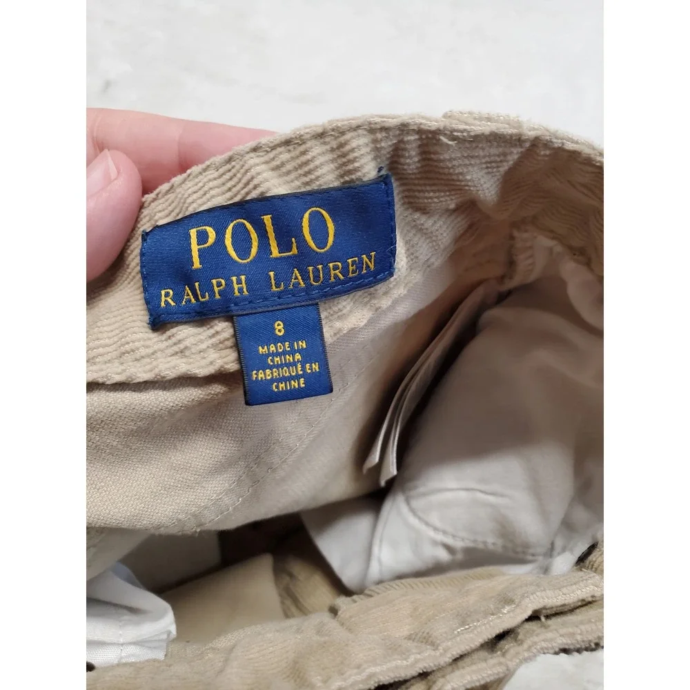 Polo Ralph‎ Lauren Cream Corduroy Pants Unisex 8 Classic Capsule Academia Boho